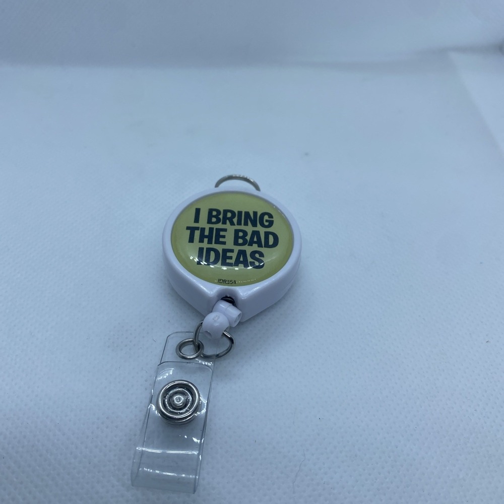 Retractable Badge Holder With Clip I Bring The Bad Ideas Medical Nurse Doctor